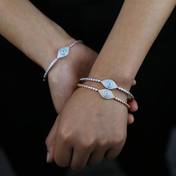 bangle 2021 selling fashion lucky turkish evil eye charm tennis chain bracelet with shiny cz blue stone women bangles jewelry, Black
bangle 2021 selling fashion lucky turkish evil eye charm tennis chain bracelet with shiny cz blue stone women bangles jewelry, Black