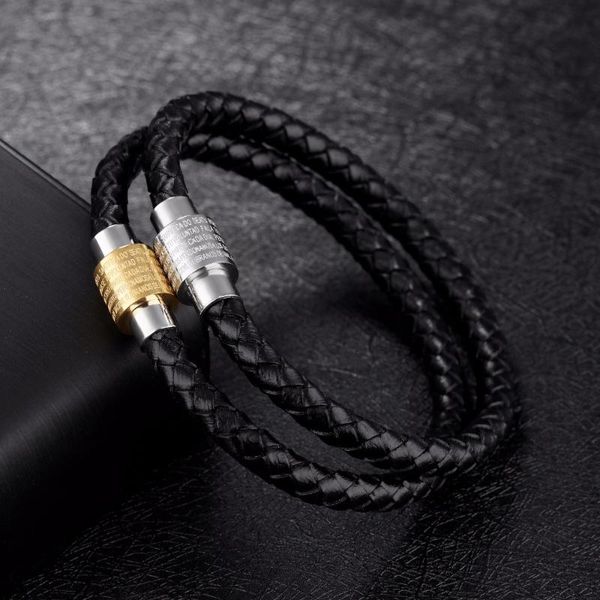 charm bracelets fashion black leather men gold silver color stainless steel for women trendy magnet bracelet bangles, Golden;silver
charm bracelets fashion black leather men gold silver color stainless steel for women trendy magnet bracelet bangles, Golden;silver