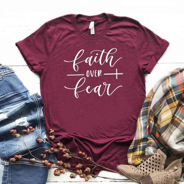 faith over fear print women tshirt cotton hipster funny t-shirt gift lady yong girl tee drop ship zy-391, White
faith over fear print women tshirt cotton hipster funny t-shirt gift lady yong girl tee drop ship zy-391, White