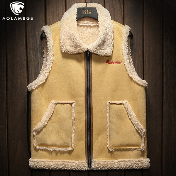 aolamegs winter men's vests jacket casual down waistcoat large coat oversized overcoats warm lamb fur collar hommes veste m-5xl 201216, Black;white
aolamegs winter men's vests jacket casual down waistcoat large coat oversized overcoats warm lamb fur collar hommes veste m-5xl 201216, Black;white