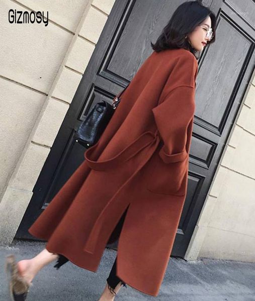 new winter women woolen belt coat female thicken double side woolen coat medium length trench turn-down collar ca31171, Tan;black
new winter women woolen belt coat female thicken double side woolen coat medium length trench turn-down collar ca31171, Tan;black
