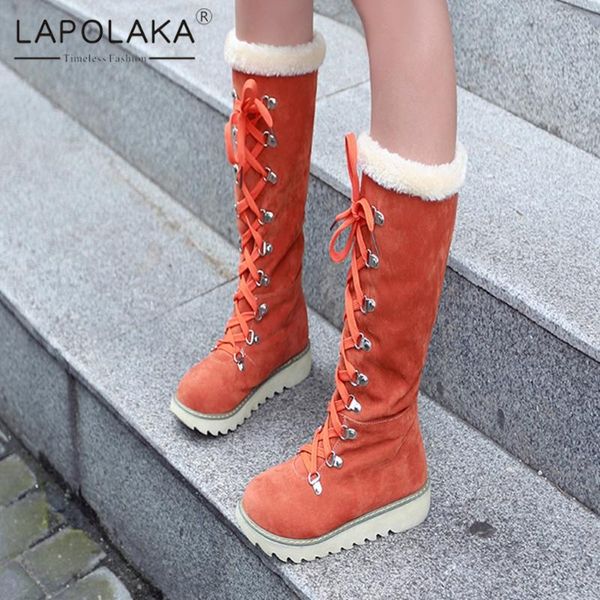 boots lapolaka 2021 low heel cross-tied big size 43 ladies snow short plush comfy flat mid calf women shoes, Black
boots lapolaka 2021 low heel cross-tied big size 43 ladies snow short plush comfy flat mid calf women shoes, Black