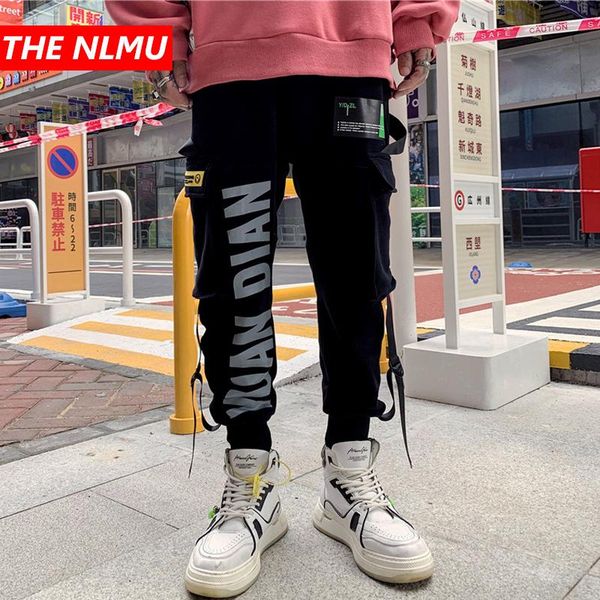 men's pants hip ribbons letter harem men winter fleece joggers pant 2021 fashion streetwear dancing trousers sweatpants wq283, Black
men's pants hip ribbons letter harem men winter fleece joggers pant 2021 fashion streetwear dancing trousers sweatpants wq283, Black