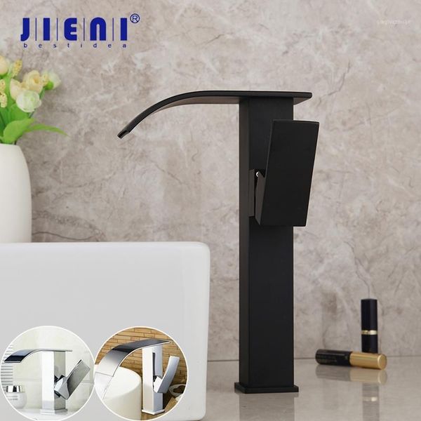 jieni polished chrome bathroom basin sink faucet mixer black painting brass basin faucet tap waterfall extend spout water tap1
jieni polished chrome bathroom basin sink faucet mixer black painting brass basin faucet tap waterfall extend spout water tap1