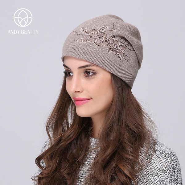 beanie/skull caps andybeatty women's winter hats knitted wool skullies casual cap with flower pattern gorros thick warm bonnet beanie h, Blue;gray
beanie/skull caps andybeatty women's winter hats knitted wool skullies casual cap with flower pattern gorros thick warm bonnet beanie h, Blue;gray