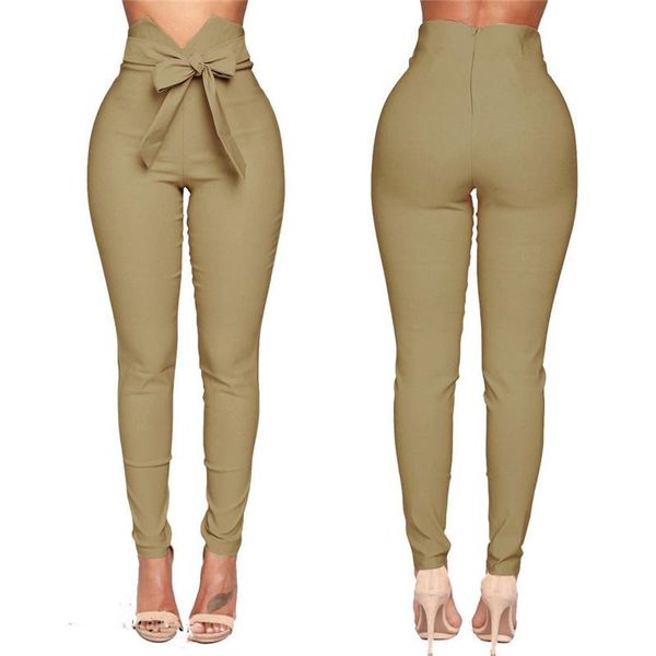 women's pants & capris fashion women high waist casual ladies bowknot long slim skinny bandage elastic pencil trousers with sashes, Black;white
women's pants & capris fashion women high waist casual ladies bowknot long slim skinny bandage elastic pencil trousers with sashes, Black;white