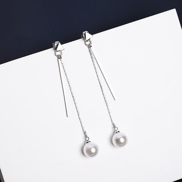 2020 korean style fashion alloy strip women dangling earrings simulated pearl temprement brinco, Silver
2020 korean style fashion alloy strip women dangling earrings simulated pearl temprement brinco, Silver