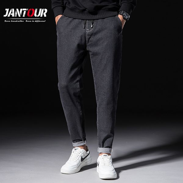 jantour brand black jeans men 2020 autumn winter fashion big pocket harem pants elasticity drawstring pantalones male size 28-38 h1209, Blue
jantour brand black jeans men 2020 autumn winter fashion big pocket harem pants elasticity drawstring pantalones male size 28-38 h1209, Blue