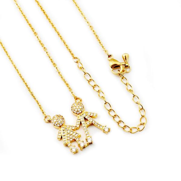 Cute Boy Girl Choker Necklace For Women Lady Jewelry Crystal Kids Figure Pendant Necklace Gifts For Mom Accesorios Mujer, Silver
Cute Boy Girl Choker Necklace For Women Lady Jewelry Crystal Kids Figure Pendant Necklace Gifts For Mom Accesorios Mujer, Silver