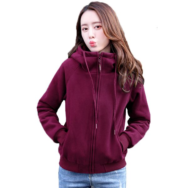 winter mode of women with zipper plus size female casual hoods in addition to velvet growling keep skinny shirts r115 p1dv, Black
winter mode of women with zipper plus size female casual hoods in addition to velvet growling keep skinny shirts r115 p1dv, Black