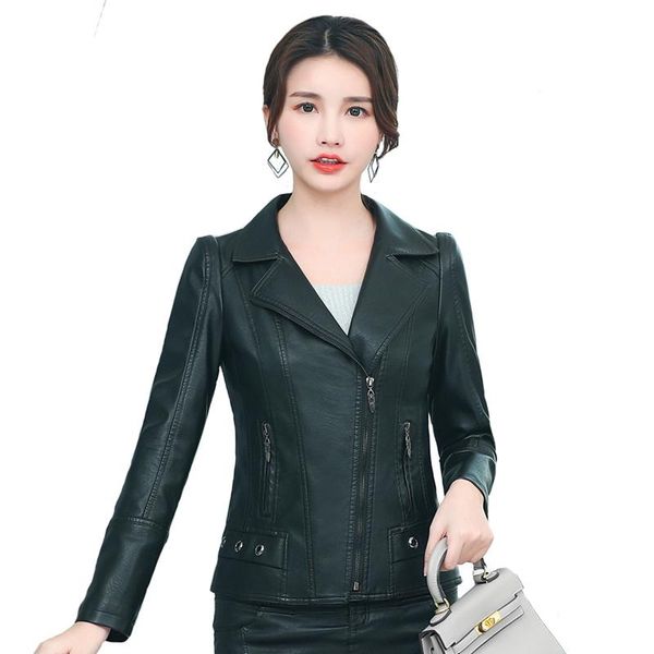 women's leather & faux plus size 5xl spring autumn black jacket women casual short coat zipper turn down pu
women's leather & faux plus size 5xl spring autumn black jacket women casual short coat zipper turn down pu