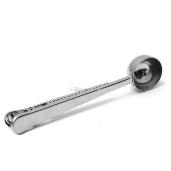 new arrive stainless steel ground coffee measuring scoop spoon with bag seal clip silver
new arrive stainless steel ground coffee measuring scoop spoon with bag seal clip silver