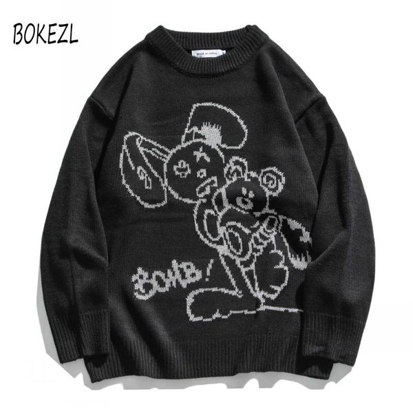 men's sweaters men casual cartoon warm autumn harajuku vintage hip hop streetwear sweater mens long sleeve, White;black
men's sweaters men casual cartoon warm autumn harajuku vintage hip hop streetwear sweater mens long sleeve, White;black