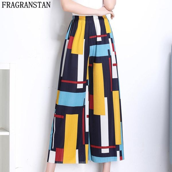2018 summer female elastic high waist loose chiffon wide leg pants trousers women print korean pantalones ankle-length pants 4691, Black;white
2018 summer female elastic high waist loose chiffon wide leg pants trousers women print korean pantalones ankle-length pants 4691, Black;white