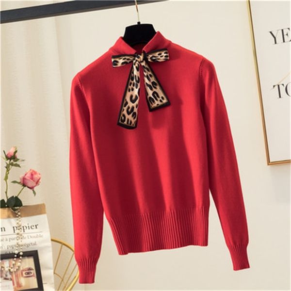 6 colors spring and autumn bowtie sweater women's pullover slim sweaters female elastic long sleeve femme (n0035) y200116, White;black
6 colors spring and autumn bowtie sweater women's pullover slim sweaters female elastic long sleeve femme (n0035) y200116, White;black