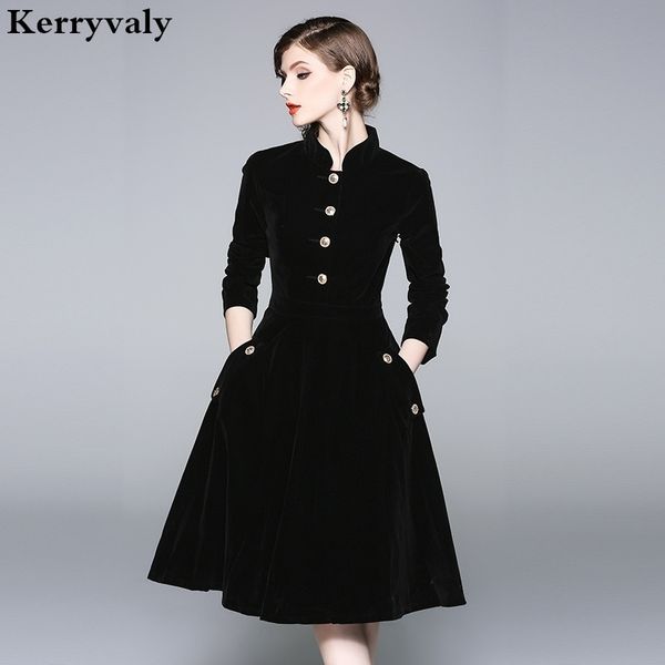 vestido plus size women 3xl winter velvet dresses zomerjurken dames long sleeve black office retro party dress k8858 y200805, Black;pink
vestido plus size women 3xl winter velvet dresses zomerjurken dames long sleeve black office retro party dress k8858 y200805, Black;pink