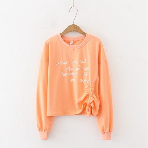 2020 spring lady alphabet printing long sleeve personalized drawstring short coat1, Black
2020 spring lady alphabet printing long sleeve personalized drawstring short coat1, Black