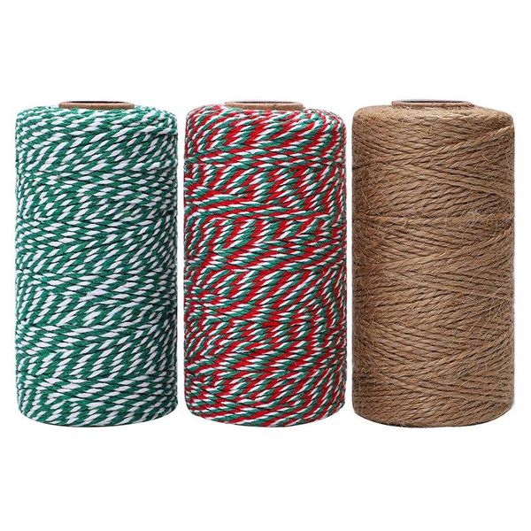 3 rolls100m christmas baker twine cotton gift wrapping twine arts crafts for holiday gift wrap xmas diy supplies, Black;white
3 rolls100m christmas baker twine cotton gift wrapping twine arts crafts for holiday gift wrap xmas diy supplies, Black;white