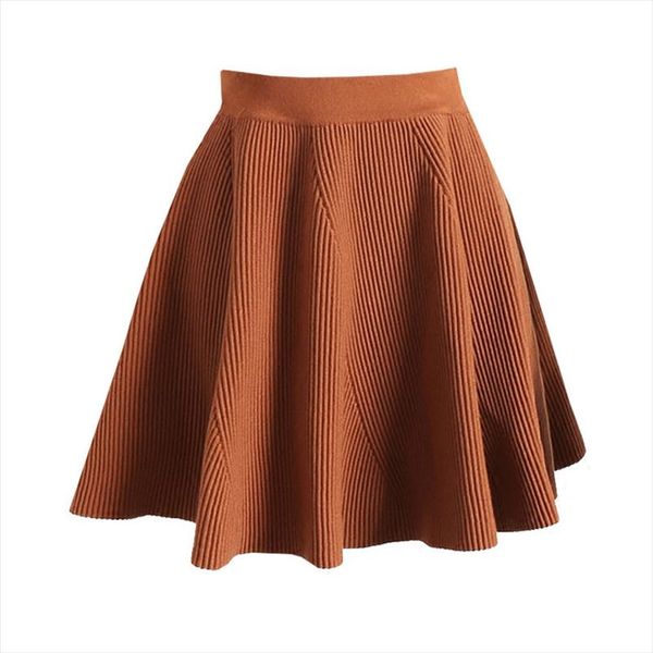 2018 women knitted skirt autumn winter solid elastic high waist short skirts umbrella pleated skirt female mini ab779, Black
2018 women knitted skirt autumn winter solid elastic high waist short skirts umbrella pleated skirt female mini ab779, Black