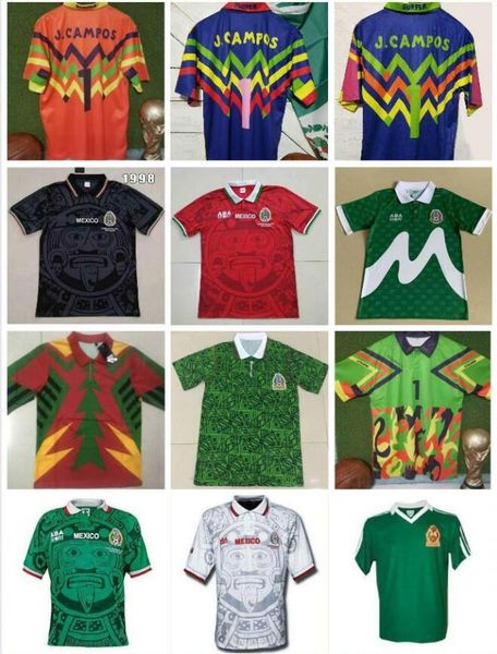 1986 1994 1998 retro mexico blanco soccer jersey hernandez garcia aspe luis garcia campos ramirez sanchez lozano mexican football shirt kit, Black;yellow
1986 1994 1998 retro mexico blanco soccer jersey hernandez garcia aspe luis garcia campos ramirez sanchez lozano mexican football shirt kit, Black;yellow
