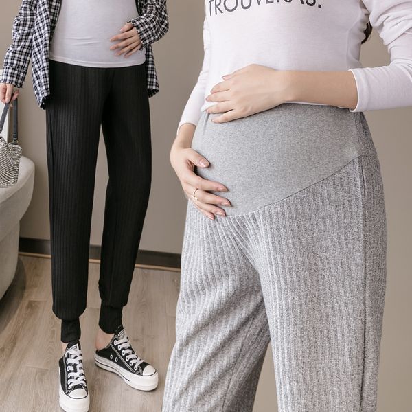 autumn and winter wear fashionable mother's knitted pants with plush for pregnant women's casual, White
autumn and winter wear fashionable mother's knitted pants with plush for pregnant women's casual, White