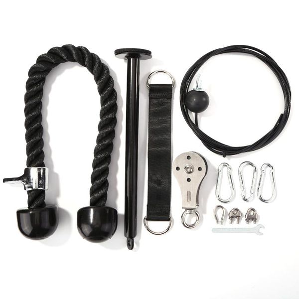 fitness pulley cable system diy loading pin lifting triceps rope machine workout adjustable length home gym sport accessories
fitness pulley cable system diy loading pin lifting triceps rope machine workout adjustable length home gym sport accessories