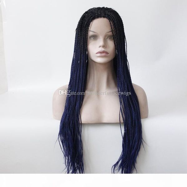 black dark blue twist blue ombre dark roots hand tied heat resistant fiber hair wigs synthetic braided lace front wig
black dark blue twist blue ombre dark roots hand tied heat resistant fiber hair wigs synthetic braided lace front wig