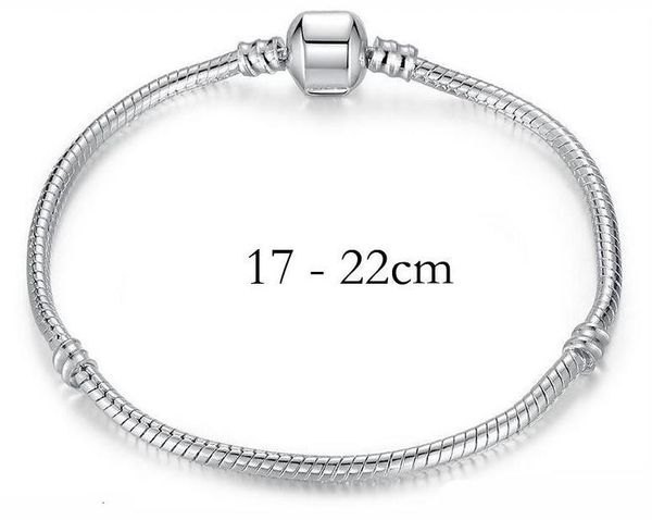 17-22cm 925 silver bracelet fit women for pandor snake chain basic bracelets bangles charm bead diy jewelry shi
17-22cm 925 silver bracelet fit women for pandor snake chain basic bracelets bangles charm bead diy jewelry shi