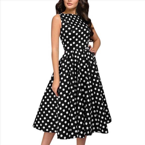 women elegant polka dot dresses woman party casual sleeveless vintage zip retro midi dress formal dress women elegant b, Black;gray
women elegant polka dot dresses woman party casual sleeveless vintage zip retro midi dress formal dress women elegant b, Black;gray