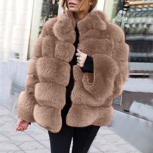 women's fur & faux winter coat women warm luxury artificial plush coats female outerwear clothing ladies fluffy short plus size 4xl jac, Black
women's fur & faux winter coat women warm luxury artificial plush coats female outerwear clothing ladies fluffy short plus size 4xl jac, Black