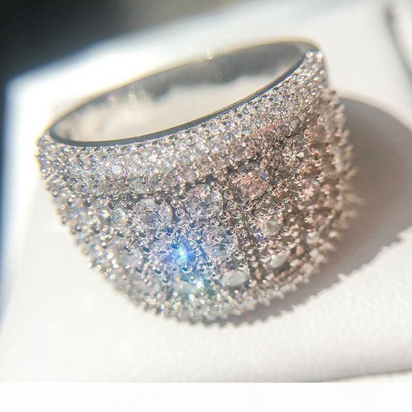 High-endK Mens Simulated Diamond Engagement Rings Jewelry New High Quality Fashion Zircon Silver Wedding Ring For Women
High-endK Mens Simulated Diamond Engagement Rings Jewelry New High Quality Fashion Zircon Silver Wedding Ring For Women