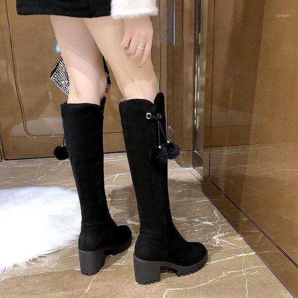 2020 winter women's boots fashionable zipper high boots round toe high heel fringed suede square-heel knee-length women's1, Black
2020 winter women's boots fashionable zipper high boots round toe high heel fringed suede square-heel knee-length women's1, Black