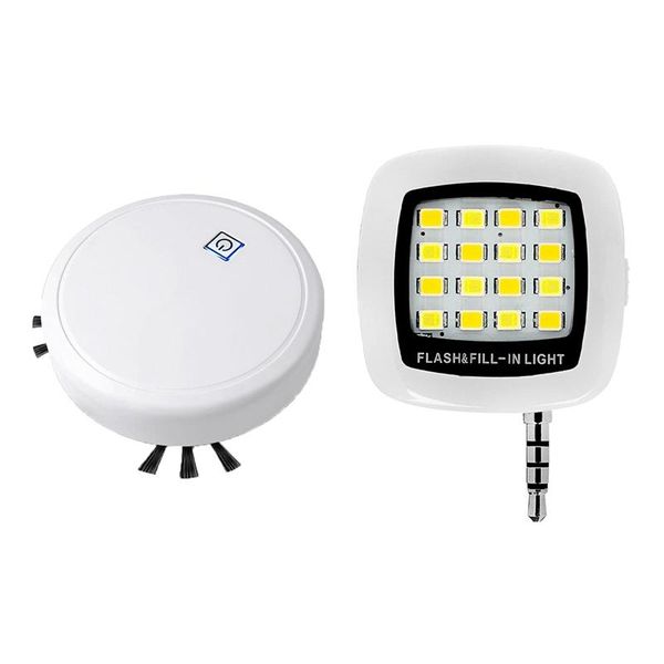 1pcs auto rechargeable smart robot vacuum cleaner mop & 1pcs mini 16 led mini flash fill light
1pcs auto rechargeable smart robot vacuum cleaner mop & 1pcs mini 16 led mini flash fill light