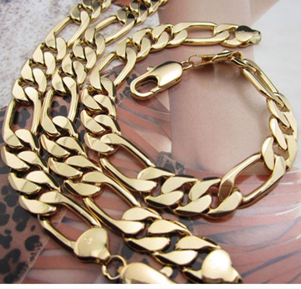 gold filled mens solid set chain set necklace (23.6,8.6) link figaro 18k jewelry bracelet 12mm yellow heavy chain mens wmtoa bdesybag, Silver
gold filled mens solid set chain set necklace (23.6,8.6) link figaro 18k jewelry bracelet 12mm yellow heavy chain mens wmtoa bdesybag, Silver