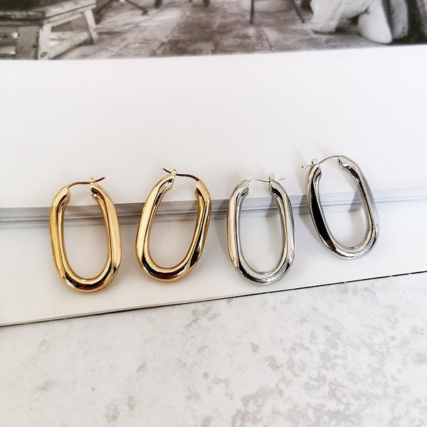 woogge gold chic earrings women's chunky hoops geometrical brass earrings minimalist earringsthick oval 2020 new, Golden;silver
woogge gold chic earrings women's chunky hoops geometrical brass earrings minimalist earringsthick oval 2020 new, Golden;silver