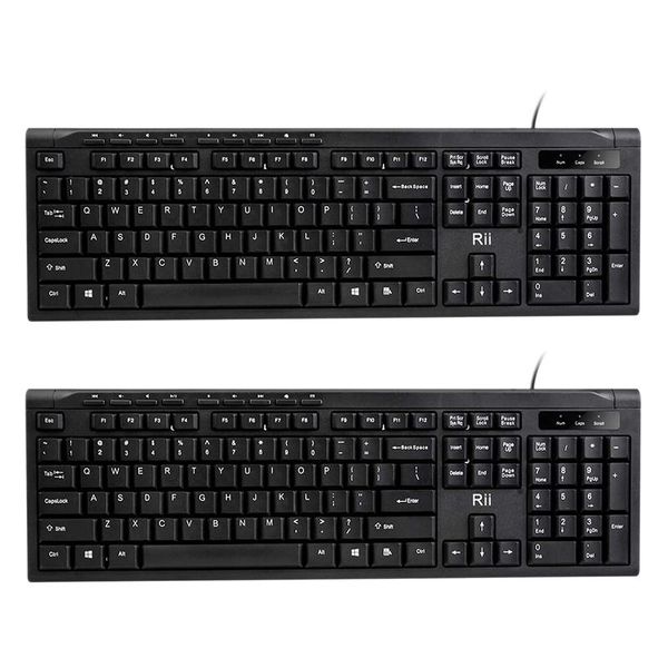 rii 2pcs ultra-slim compact usb wired keyboard for mac and pc,windows 10/8 / 7 / vista/xp for business office
rii 2pcs ultra-slim compact usb wired keyboard for mac and pc,windows 10/8 / 7 / vista/xp for business office