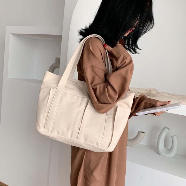 large-capacity solid color japanese canvas bag female shoulder bag student simple portable canvas wild female
large-capacity solid color japanese canvas bag female shoulder bag student simple portable canvas wild female