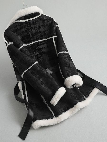 real leather winter clothes, sheep cut jacket, long female wool, 2020 kqn59751 kj2951 jacket eduu, Black
real leather winter clothes, sheep cut jacket, long female wool, 2020 kqn59751 kj2951 jacket eduu, Black