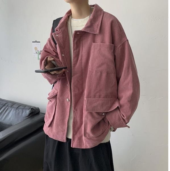 2021 autumn and winter new style new youth popular men's loose solid color corduroy jacket fashion casual single-breasted top, Black;brown
2021 autumn and winter new style new youth popular men's loose solid color corduroy jacket fashion casual single-breasted top, Black;brown