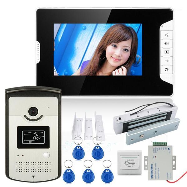 7inch color video door phone intercom system with 1 monitor 1 rfid hd doorbell 1000tvl camera +electric magnetic door lock 180kg1
7inch color video door phone intercom system with 1 monitor 1 rfid hd doorbell 1000tvl camera +electric magnetic door lock 180kg1