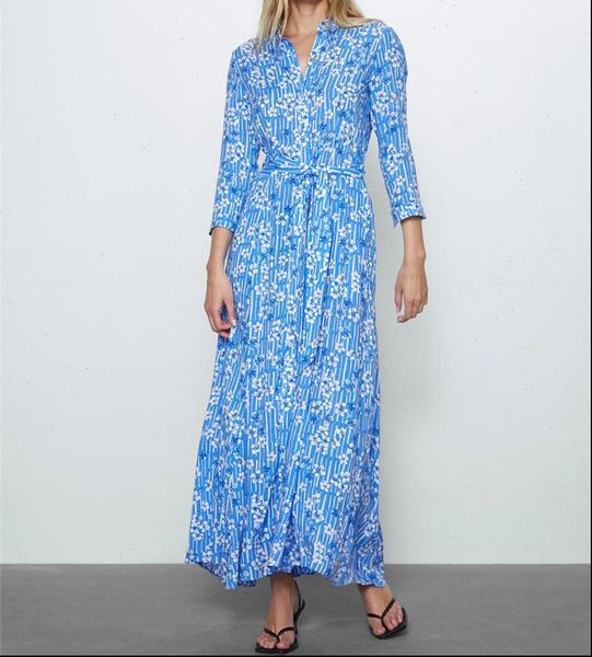 elegant za floral spring shirt dress women 2021 long sleeve lapel front button self belt slim maxi dresses long vestidos, Black;gray
elegant za floral spring shirt dress women 2021 long sleeve lapel front button self belt slim maxi dresses long vestidos, Black;gray