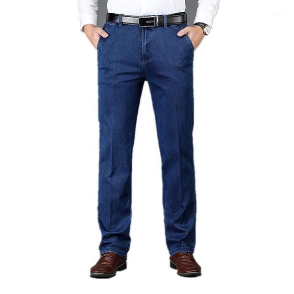 men's jeans 2019 summer high waist open bag business straight loose jeans quality soft thin pants1, Blue
men's jeans 2019 summer high waist open bag business straight loose jeans quality soft thin pants1, Blue