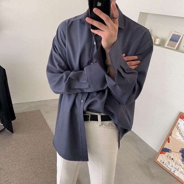 men's casual shirts korean style loose long sleeve fashion summer slim fit button up shirt camisa hombre clothing db60sh, White;black
men's casual shirts korean style loose long sleeve fashion summer slim fit button up shirt camisa hombre clothing db60sh, White;black
