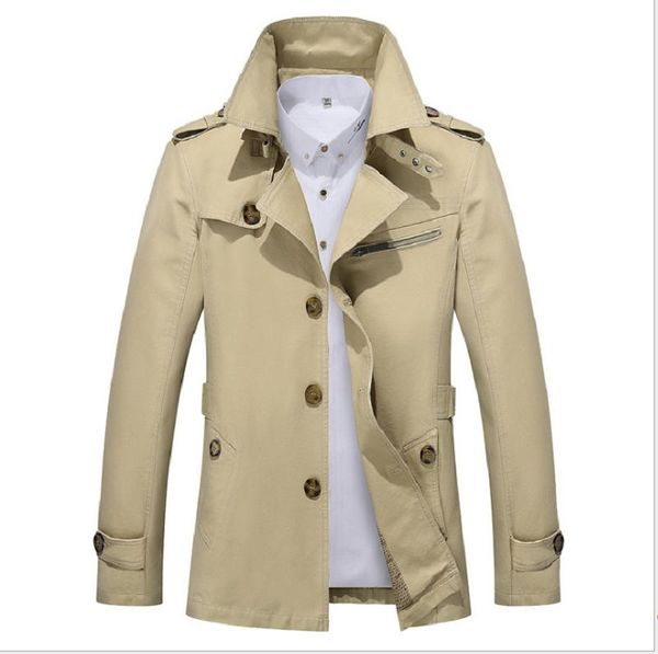 men's trench coats 2021 autumn coat, casual medium and long size coat, Tan;black
men's trench coats 2021 autumn coat, casual medium and long size coat, Tan;black