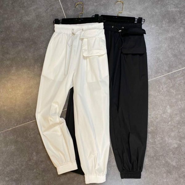2020 summer new arrivals fashion streetwear patchwork elastic waist pocket casual overalls long pants women k1301, Black;white
2020 summer new arrivals fashion streetwear patchwork elastic waist pocket casual overalls long pants women k1301, Black;white