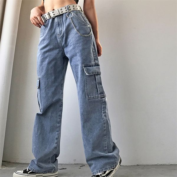 woman man side cargo pocket high waist loose straight denim pant streetwear harajuku hip hop solid white black trouser korean 201031, Black;white
woman man side cargo pocket high waist loose straight denim pant streetwear harajuku hip hop solid white black trouser korean 201031, Black;white