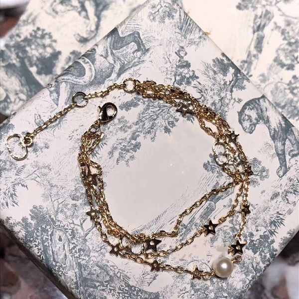 2020 new design three-layer star cd pearl star bracelet, a visual pull-out with three bracelets, beautiful and delivery, Golden;silver
2020 new design three-layer star cd pearl star bracelet, a visual pull-out with three bracelets, beautiful and delivery, Golden;silver