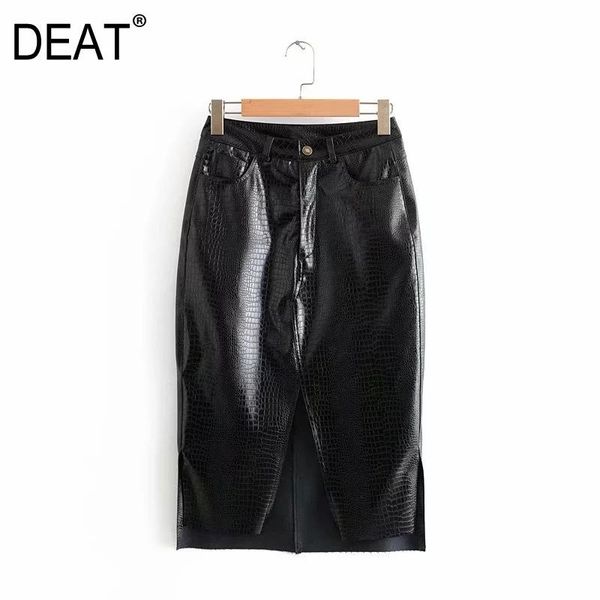 deat autumn and winter high waist pu leather snake printed knee length women halfbody skirt fashion tide wo39001l, Black
deat autumn and winter high waist pu leather snake printed knee length women halfbody skirt fashion tide wo39001l, Black