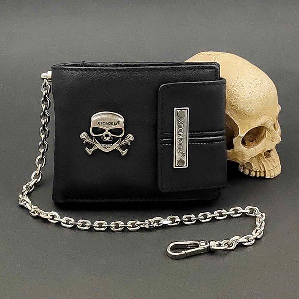 designer wallet men leather wallet purse with chain punk skull wallet, Red;black
designer wallet men leather wallet purse with chain punk skull wallet, Red;black