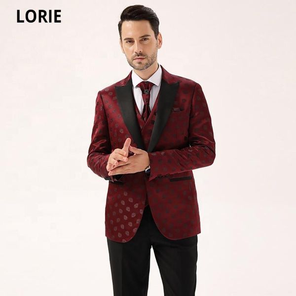men's suits & blazers lorie handsome jacquard red color satin lapel 3 pcs men wedding fashion turkish for jacket pants vest1, White;black
men's suits & blazers lorie handsome jacquard red color satin lapel 3 pcs men wedding fashion turkish for jacket pants vest1, White;black